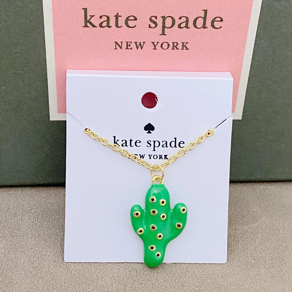 kate spade Cactus Pendant Necklace Metal